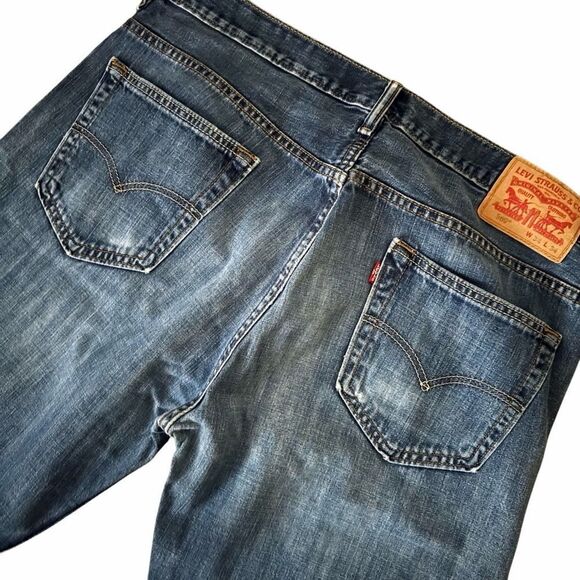 Levi’s 565 Medium Wash Loose Straight Leg Jeans Size 34 - Picture 7 of 12